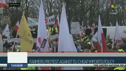 Poland: Farmers protest against EU policy of cheap imports
