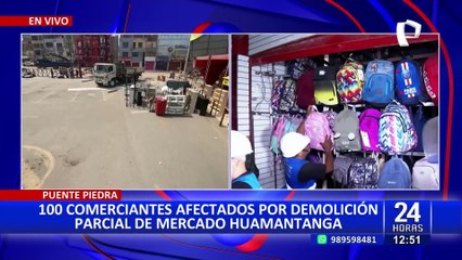 Comerciantes denuncian que demolición parcial del mercado Huamantanga es arbitraria