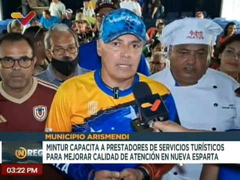 Mintur capacita a más de 800 prestadores de servicios turísticos en el estado Nueva Esparta