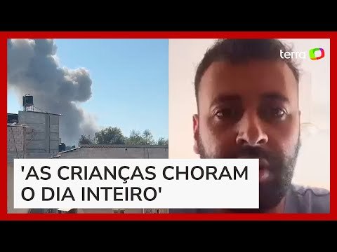 Brasileiro que vive em Gaza registra explosão ao lado de casa: 'Não existe lugar seguro'