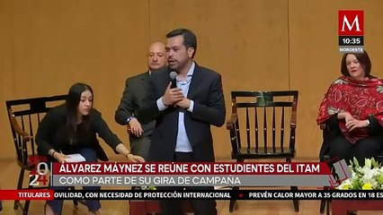 Jorge Álvarez Máynez se reúne con estudiantes del ITAM
