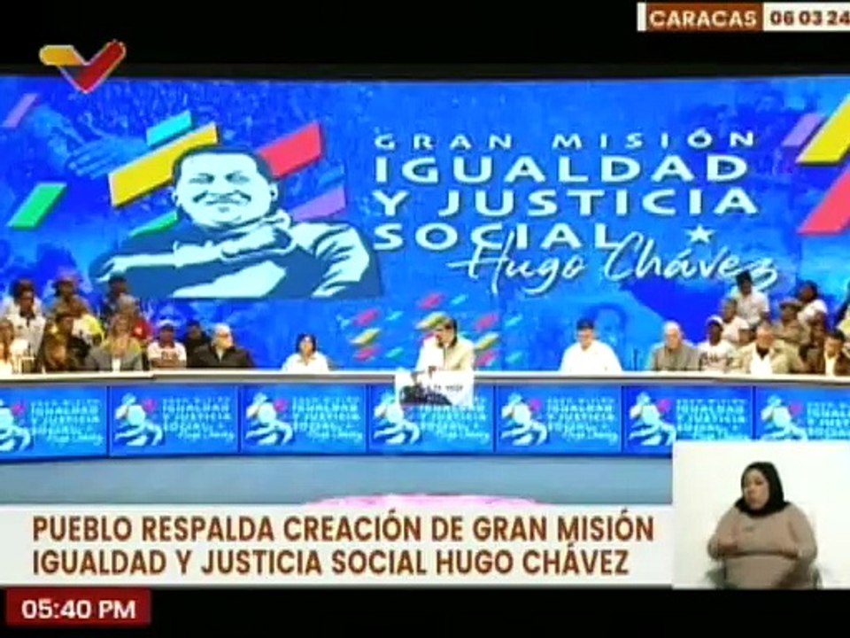 Ciudadanos respaldan creación de la Gran Misión Igualdad y Justicia Social ¨Hugo Chávez¨