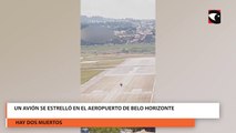 Un avión se estrelló en el aeropuerto de Belo Horizonte