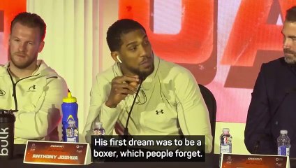 Joshua paying close attention to Ngannou's fighting history