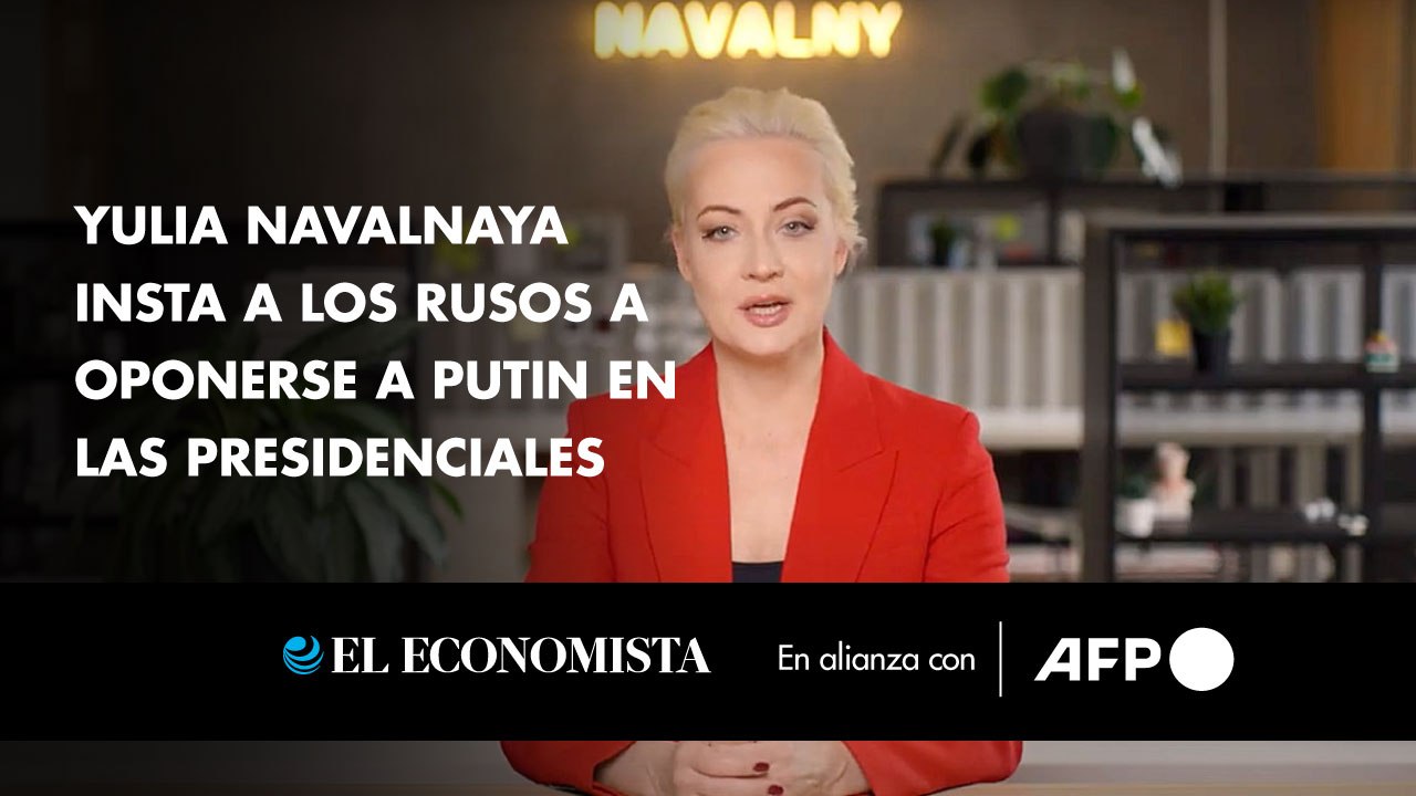 Yulia Navalnaya insta a los rusos a oponerse a Putin en las presidenciales