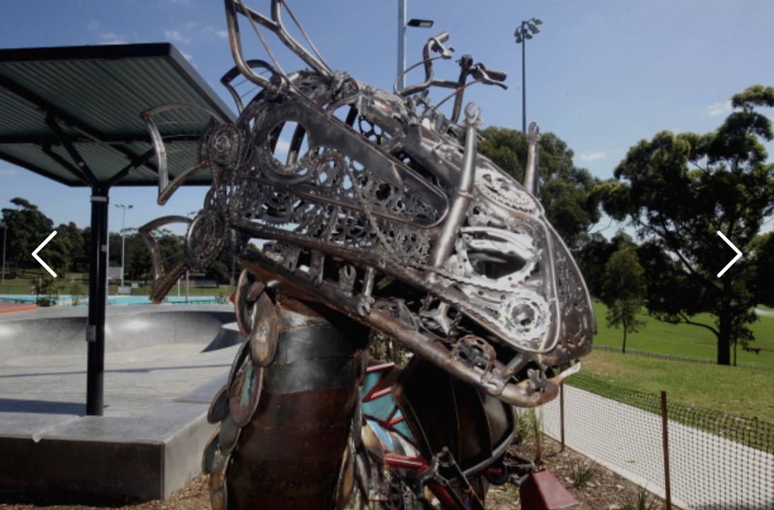 Sculpture takes flight at Olds Park skatepark