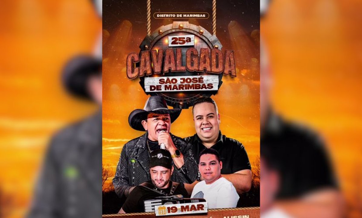 Atrações nacionais animam a 25ª Cavalgada de São José de Marimbas em Cachoeira dos Índios
