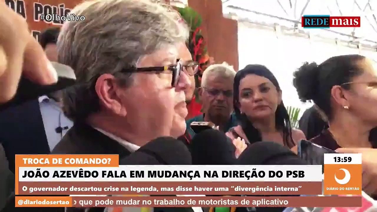 João Azevêdo volta a dizer que não há crise no PSB e que saída do prefeito de Sapé já era ‘discutida’