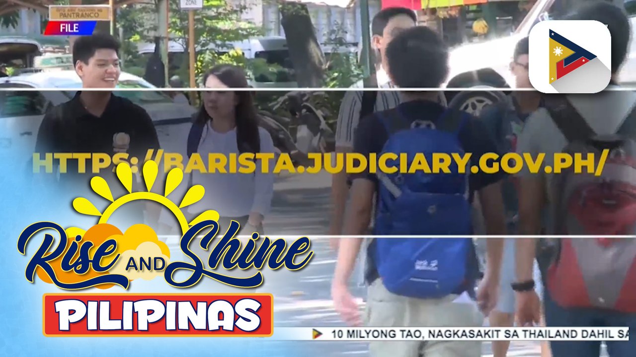 SC, nagpaalala na hanggang April 5 lang ang deadline para sa aplikasyon sa 2024 Bar Exam