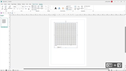 Microsoft Publisher Section 14 Text Fit