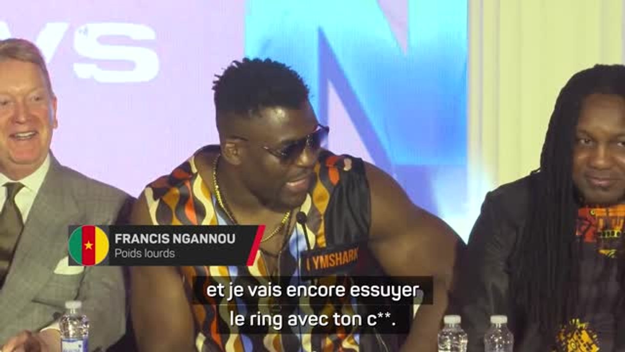 Poids lourds - Ngannou clash Joshua : “Je vais essuyer le ring avec ton c**”