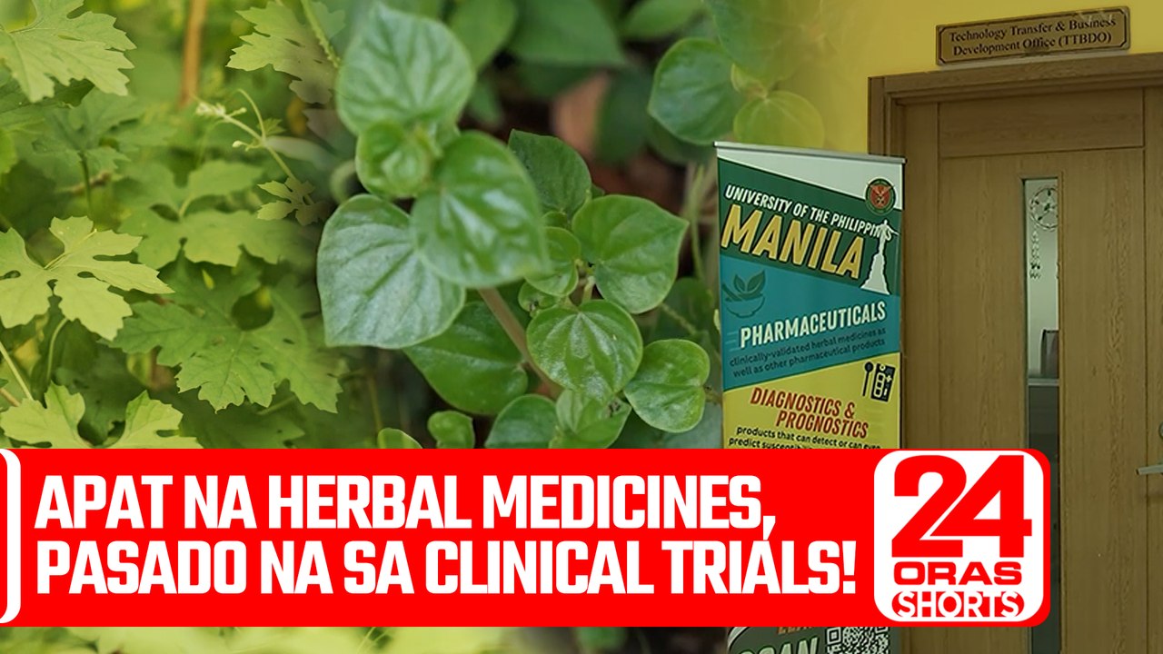 Apat na herbal medicines, pasado na sa clinical...