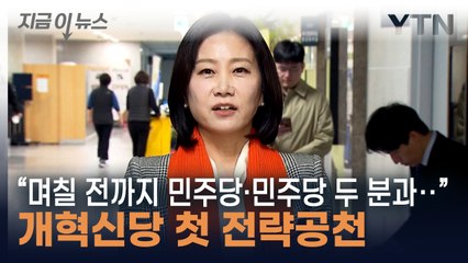 "며칠 전까지 민주당·민주당 두 분과..." 개혁신당, 허은아 1호 전략공천 [지금이뉴스] / YTN