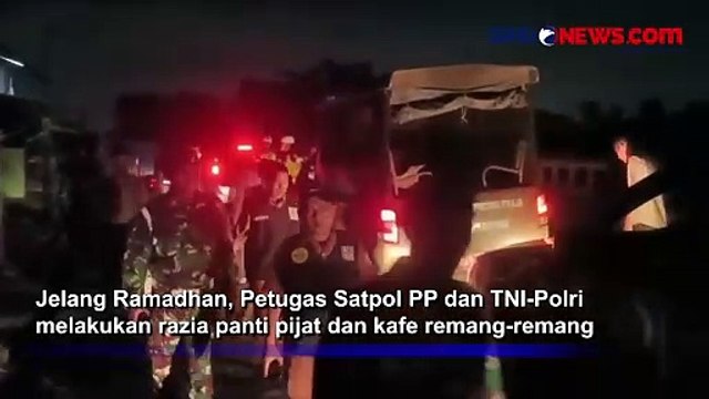 Mendekati Ramadhan, Petugas Gabungan Razia Panti Pijat dan Kafe Remang-Remang di Kalimalang