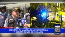 Miraflores: vecinos atemorizados tras asalto en manada a tienda de celulares