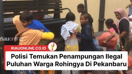 Polisi Temukan Penampungan Ilegal Puluhan Warga Rohingya Di Pekanbaru