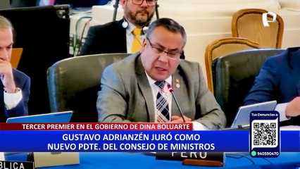 Gustavo Adrianzén: “Espero tener la oportunidad de reunirme con las bancadas”