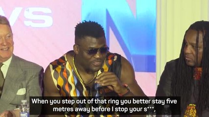 'You are nothing!' - Ngannou clashes with a gatecrashing Fury