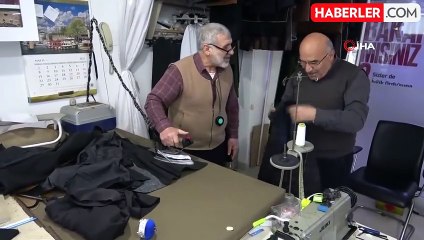 Kıbrıs gazisi, 55 yıldır terzilik yapıyor