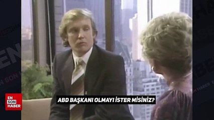 Trump'a 34 yaşındayken yöneltilen soru: Başkan adayı olacak mısınız
