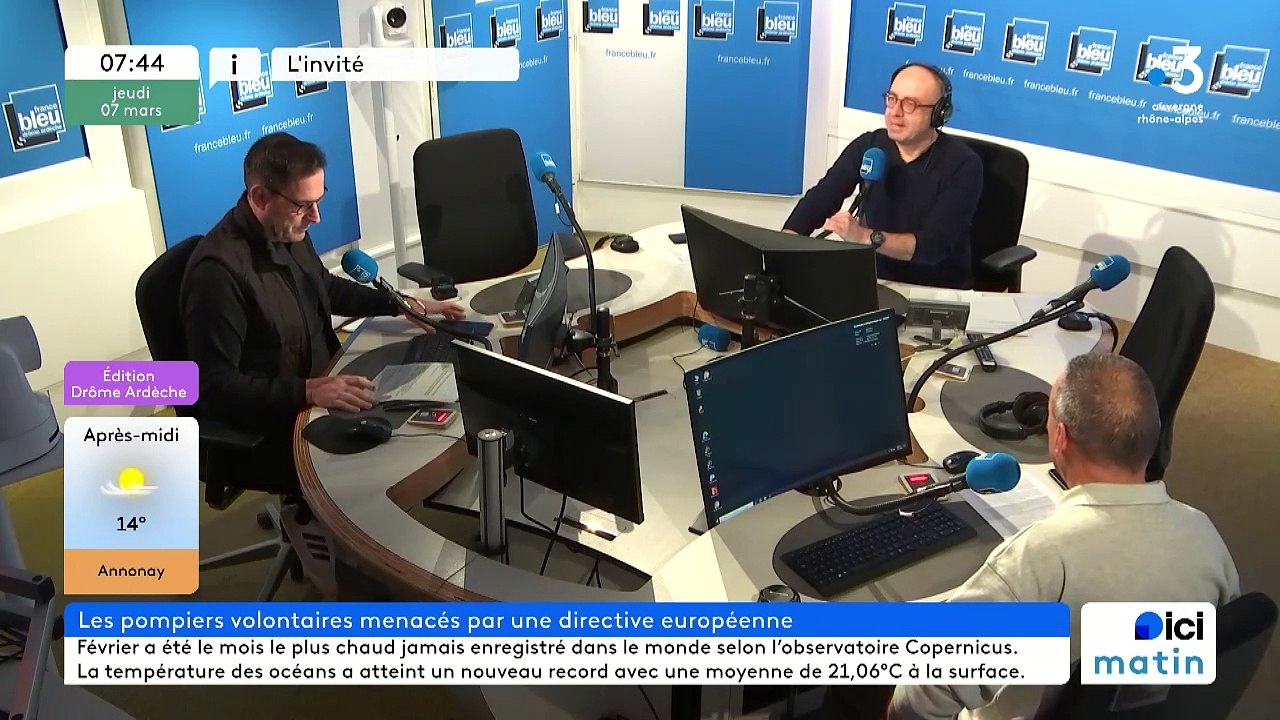 Patrick Roche , président de l'union départementale des pompiers de la Drôme