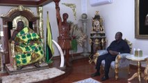 Invité au Ghana pour la célébration de l’indépendance, le Chef de l’Etat reçu par le roi des Ashantis