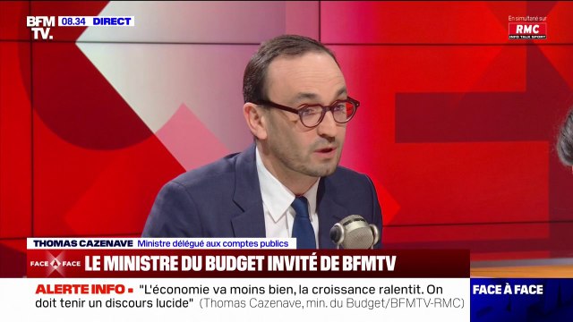 Dette publique: Notre croissance résiste affirme Thomas Cazenave, ministre des Comptes publics