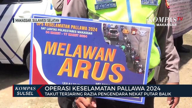 Takut Terjaring Razia Pengendara Nekat Putar Balik