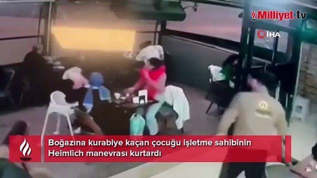 İşletme sahibinden 1 yaşındaki çocuğun hayatını kurtaran hareket