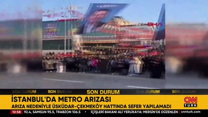 Üsküdar-Çekmeköy metro hattında arıza