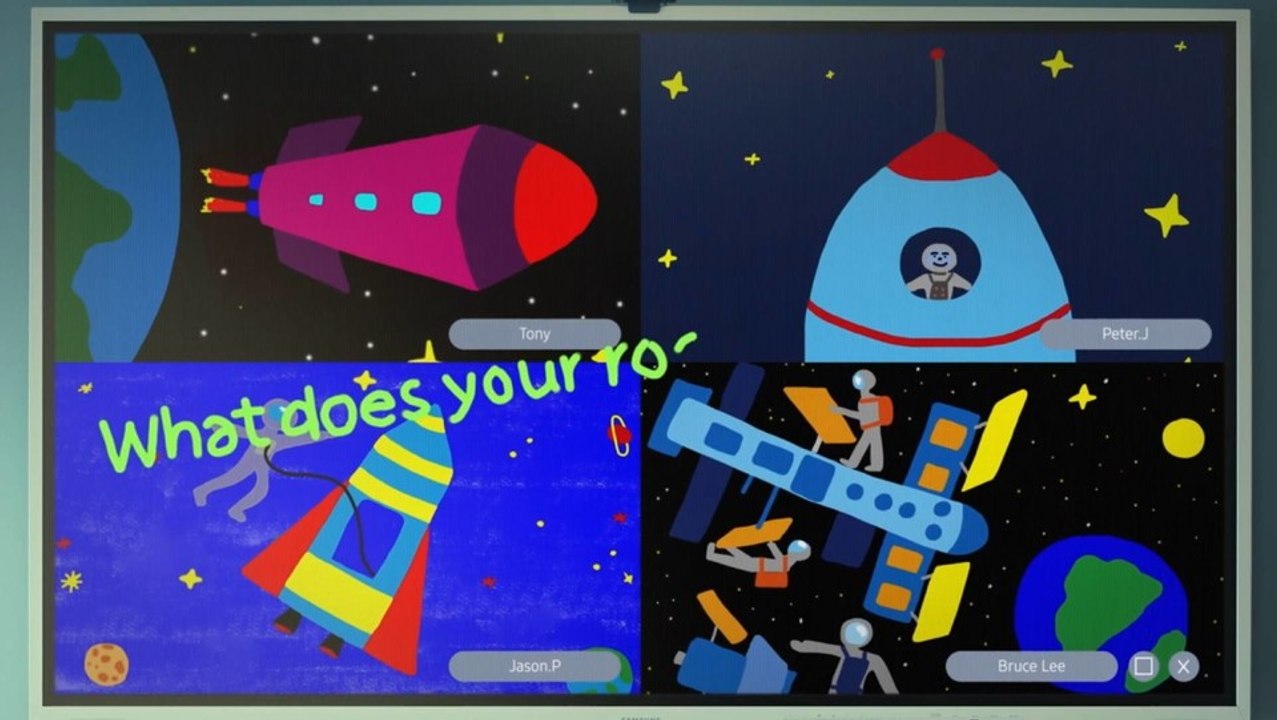 Samsung zeigt, wie die Schultafel der Zukunft aussehen könnte