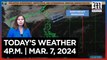 Today's Weather, 4 P.M. | Mar. 7, 2024