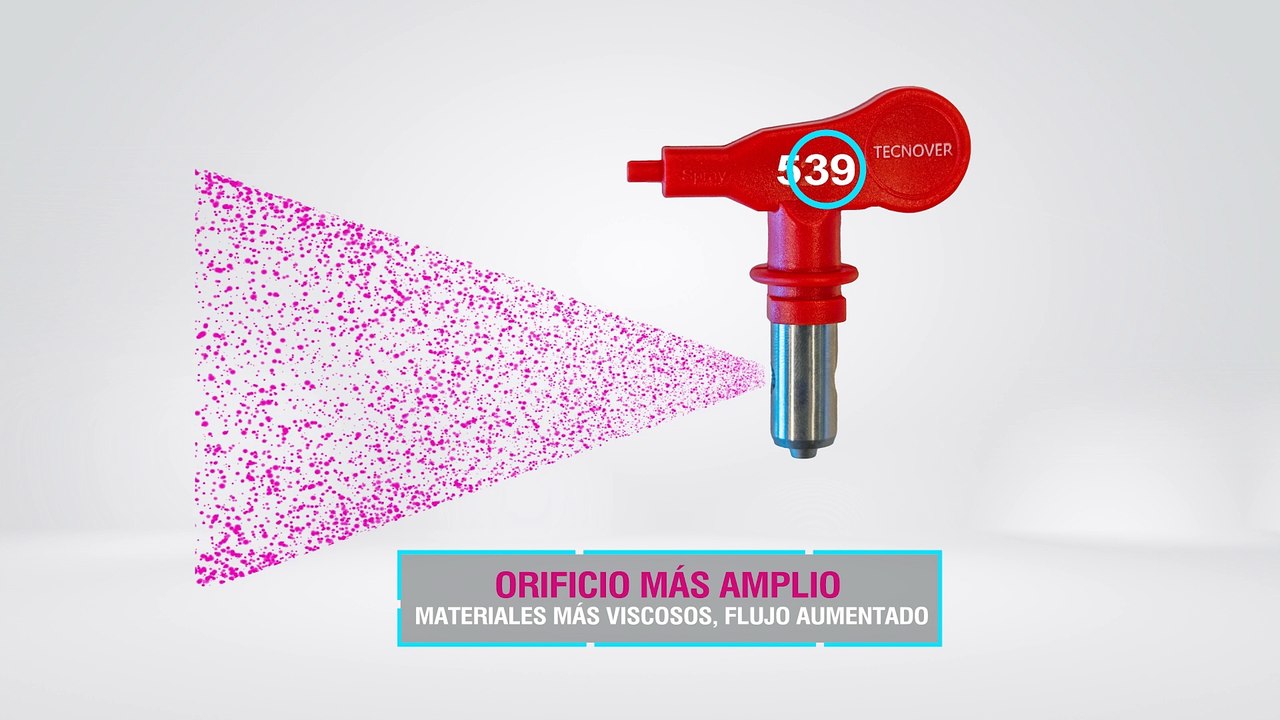 La guía de boquillas Airless TECNOVER Paintip.