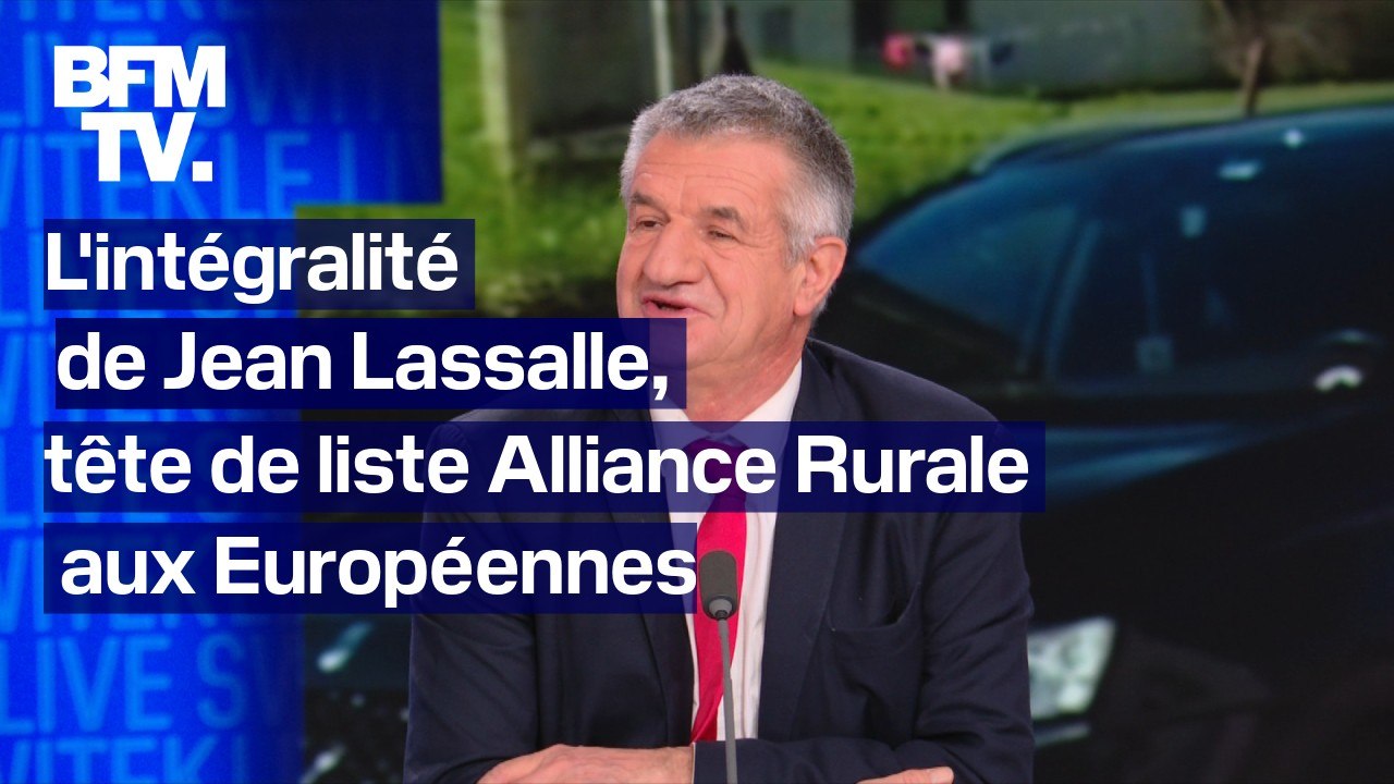 L'intégralité de Jean Lassalle, tête de liste Alliance Rurale aux élections européennes