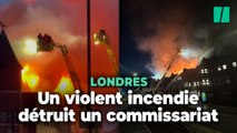 À Londres, un incendie spectaculaire ravage un commissariat, 60 personnes évacuées