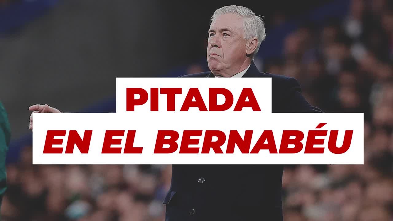 La pitada del Bernabéu al Madrid al descanso