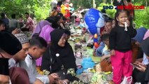 Tradisi Nyadran Jelang Ramadhan, Warga Semarang Kerja Bakti Bersihkan TPU-Makan Bareng