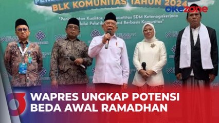 Potensi Beda Awal Bulan Ramadhan, Wapres: Harus Saling Menghormati