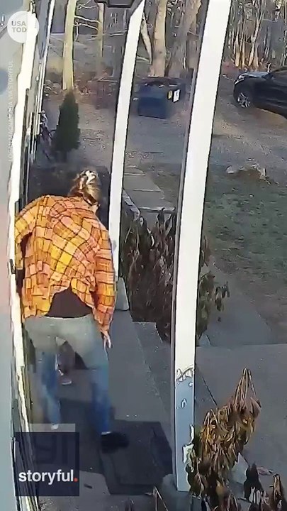 Heroic mom saves terrified five-year-old from raccoon attack _ USA TODAY #Shorts
