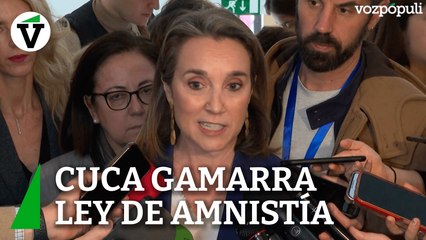 Cuca Gamarra tilda de "corrupto" el contenido de la Ley de Aministía