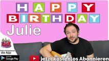 Happy Birthday, Julie! Geburtstagsgrüße an Julie