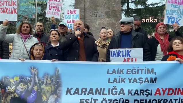Trabzon'da laiklik yürüyüşü: Laik eğitim, laik yaşam, karanlığa karşı aydınlık