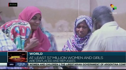 At least 57 million women and girls are refugees or victims of violence