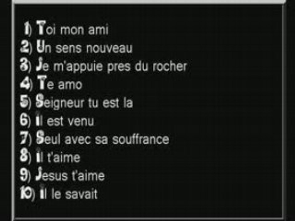 Album cantique toi mon ami