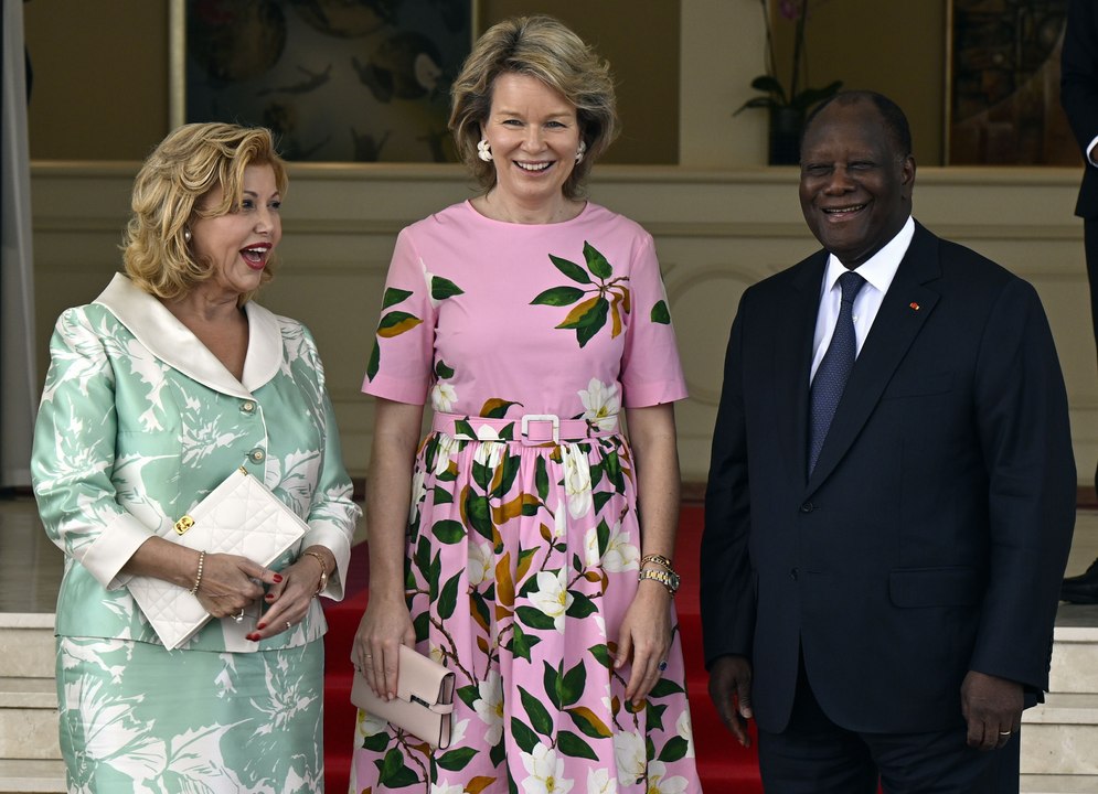 La reine Mathilde en Côte d'Ivoire