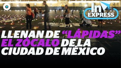 Llenan de “lápidas” el Zócalo de la CDMX en memoria a víctimas de feminicidio I Reporte Indigo