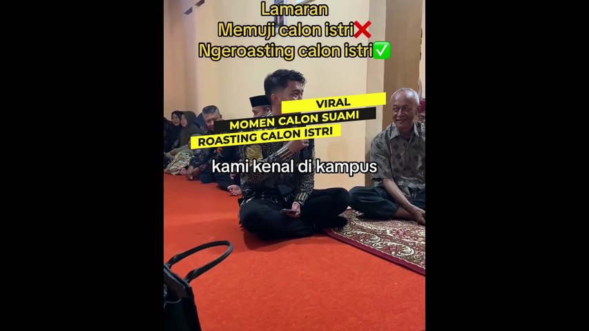 Viral Momen Lamaran Pria Ini Justru Roasting Calon Istrinya