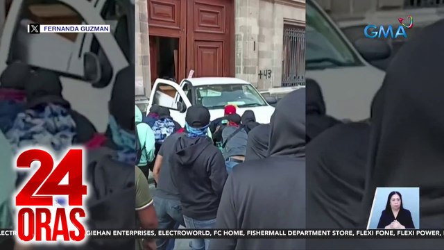 Pres'l palace sa Mexico, pinasok ng mga humihingi ng hustisya para sa 43 estudyanteng nawala noong 2014 | 24 Oras
