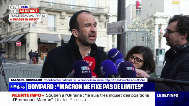 Rencontre avec Emmanuel Macron sur l'Ukraine: Je suis arrivé avec de l'inquiétude sur la situation, je ressors avec plus d'inquiétude encore réagit Manuel Bompard