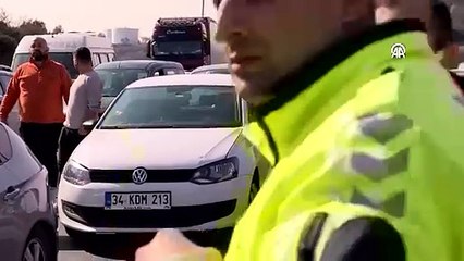 Otoyolda zincirleme kaza: 9 yaralı